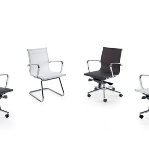 multiple chrome chairs with hoop arms